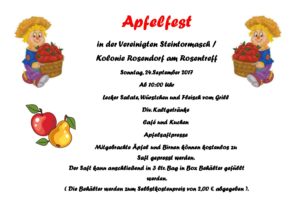 Apfelfest @ "Rosentreff" in Rosendorf
